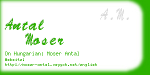 antal moser business card